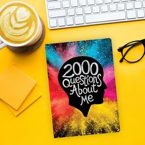 Piccadilly 2000 Questions About Me Guided Journal Cardstock 152 Pages Book